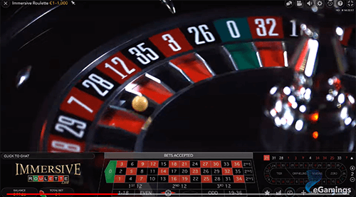 immersive roulette feature